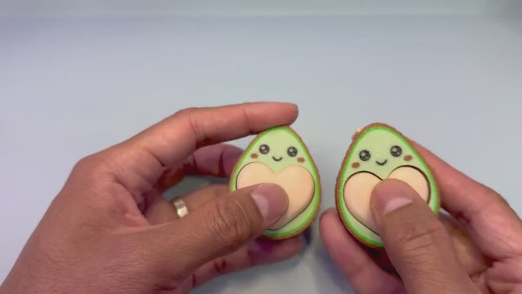 Avocado Fidget Clicker, Sensory Desk Toy, Stress Relief Toy