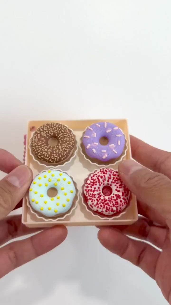 Donut Fidget Clicker Set with Box, Sensory Desk Toy