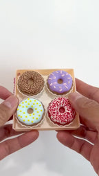 Donut Fidget Clicker Set with Box, Sensory Desk Toy